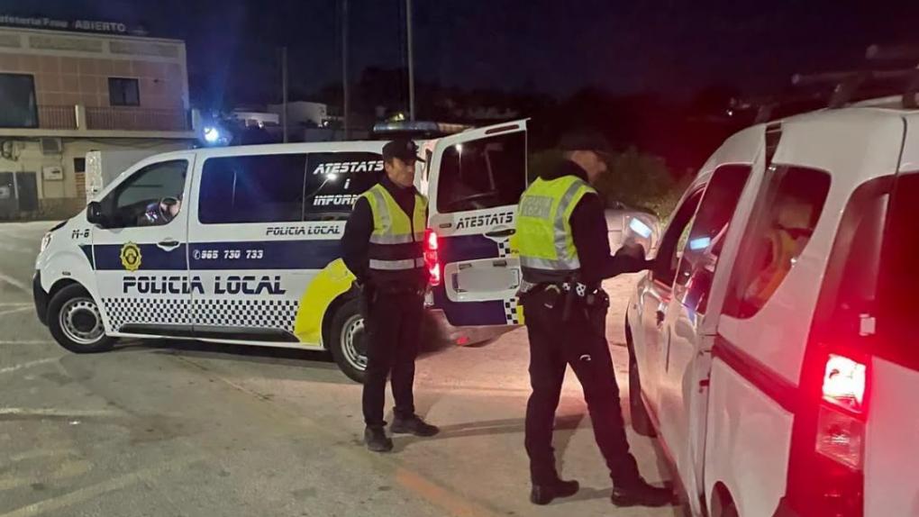 controles de alcohol y drogas en Benissa